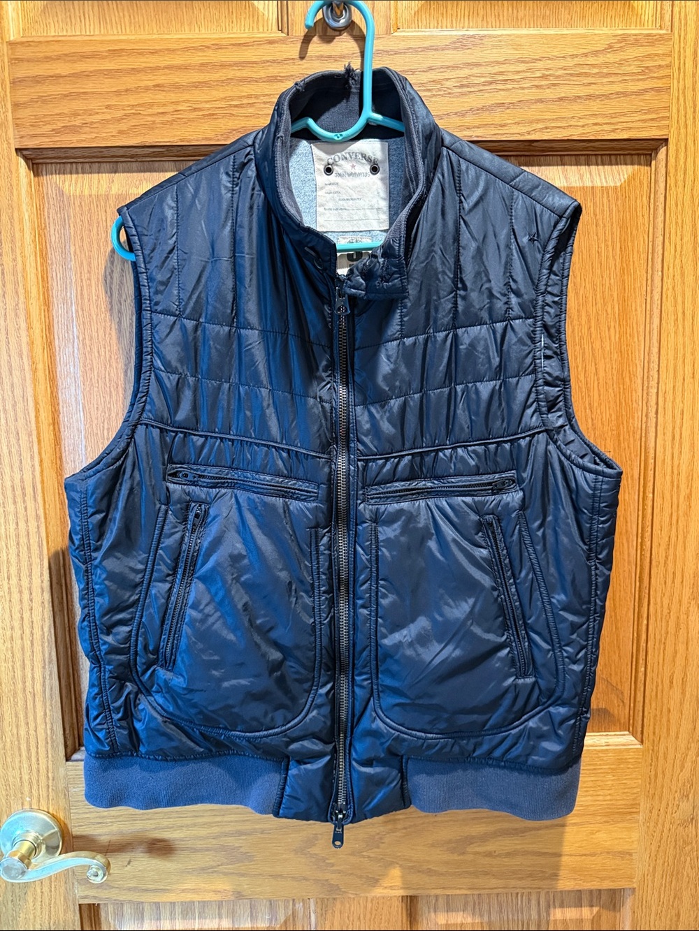 Converse Mens Black Vest Sz Large